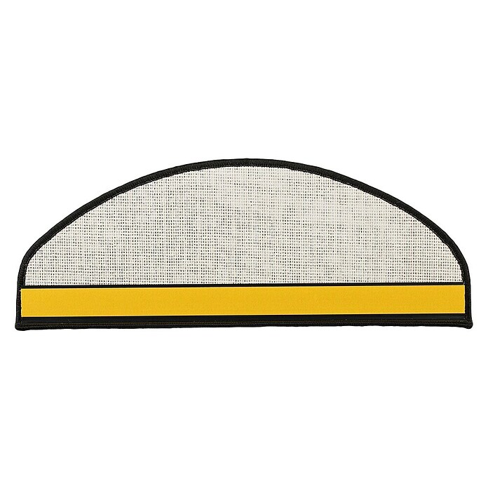 Stufenmatte Lyon (65 x 23,5 cm, Schwarz, Halbrund) | BAUHAUS