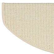Stufenmatte Sisal (65 x 23,5 cm, Elfenbein, Halbrund) | BAUHAUS