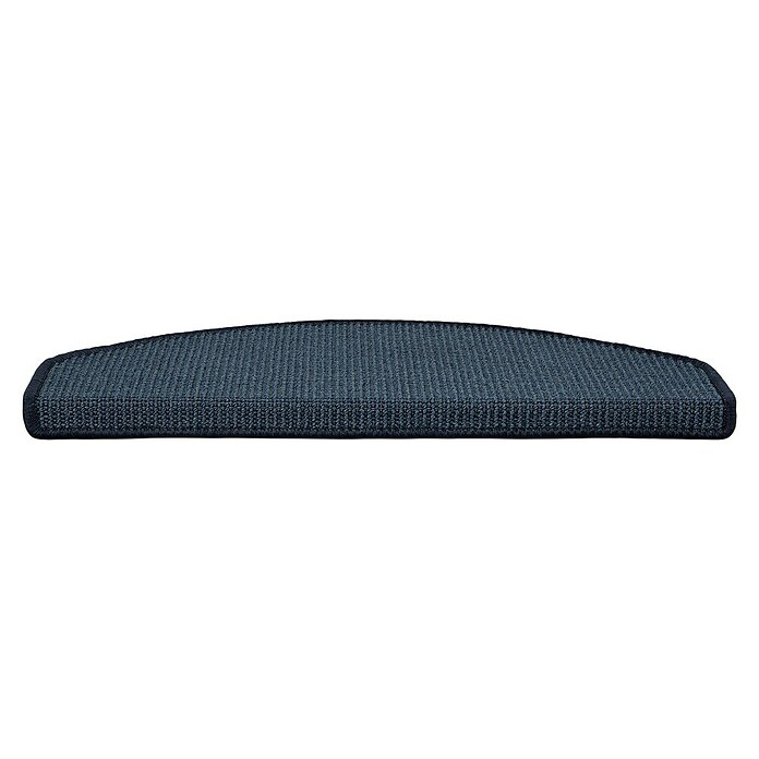 Stufenmatte Sisal (65 x 23,5 cm, Blau, Halbrund) | BAUHAUS