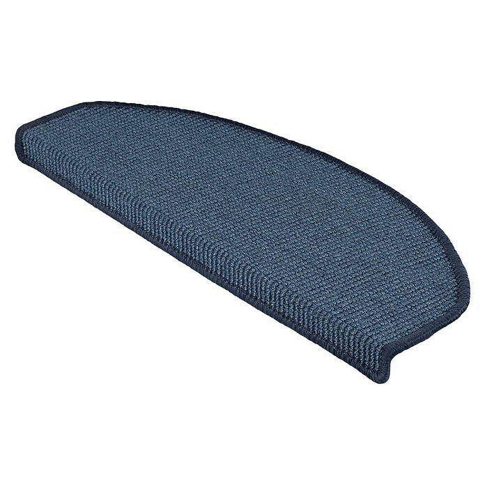 Stufenmatte Sisal (65 x 23,5 cm, Blau, Halbrund) | BAUHAUS