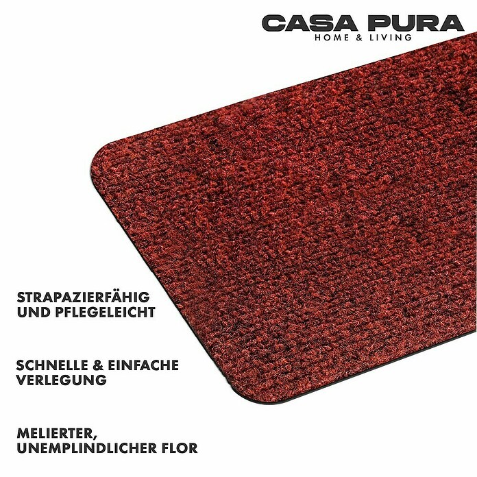 Stufenmatte Leipzig (60 x 25 cm, 100 % Polypropylen, Rot) | BAUHAUS