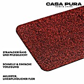 Stufenmatte Leipzig (60 cm x 25 cm x 4,4 mm, Rot) | BAUHAUS
