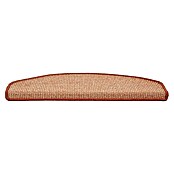 Stufenmatte Sisal (65 x 23,5 cm, Apricot, Halbrund) | BAUHAUS