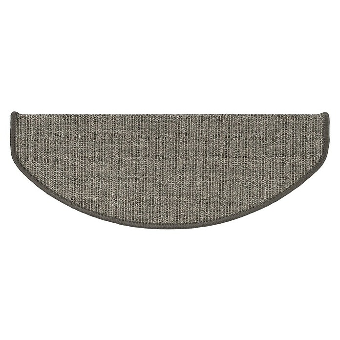 Stufenmatte Sisal (65 x 23,5 cm, Grau, Halbrund) | BAUHAUS