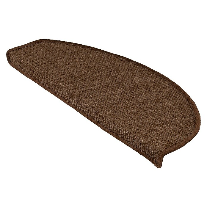 Stufenmatte Sisal (65 x 23,5 cm, Dunkelbraun, Halbrund) | BAUHAUS
