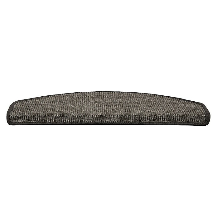 Stufenmatte Sisal (65 x 23,5 cm, Grau, Halbrund) | BAUHAUS