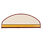 Stufenmatte Sisal (65 x 23,5 cm, Rot, Halbrund) | BAUHAUS