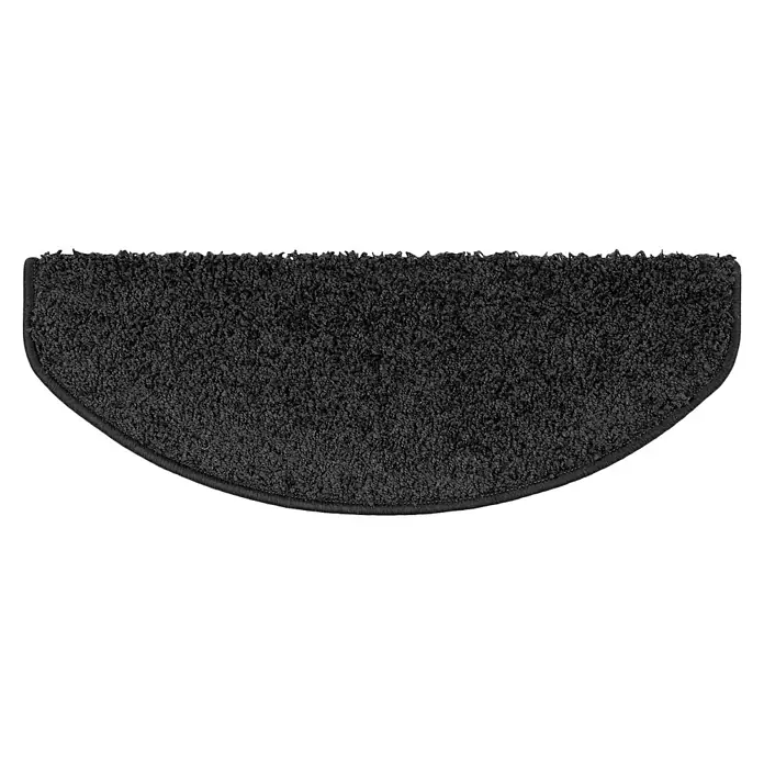 Stufenmatte Sphinx - 65 x 23,5 cm, 100 % Polypropylen, Schwarz - Halbrunde, schwarze Fußmatte mit dichter Textur und abgerundeten Kanten, ideal für Eingänge oder Badezimmer und zur Schmutzaufnahme.