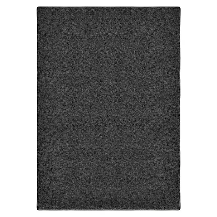 Kurzflorteppich Dynasty - Anthrazit, 100 x 100 cm, 100 % Polypropylen - Schwarzer Aktenordner mit genarbter Oberfläche und umlaufendem Rahmen. Ideal für die Organisation von Dokumenten im Büro.