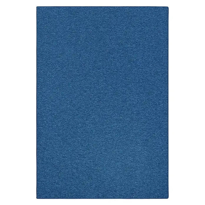 Flachgewebeteppich London - Dunkelblau, 200 x 200 cm, 100 % Polypropylen - Blaue Teppichfliese mit feiner Textur, ideal für moderne Büros oder Wohnräume. Strapazierfähig und stilvoll.