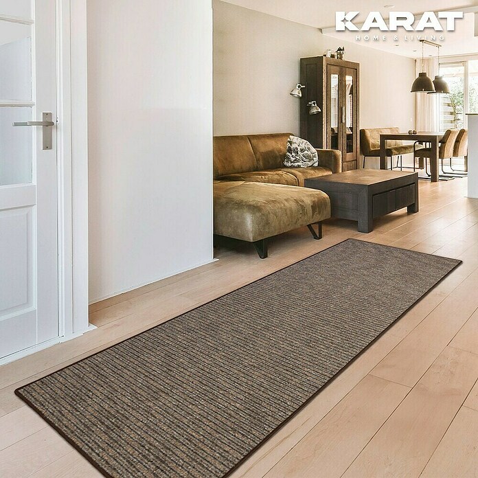Flachgewebeteppich Geneva (Braun, 400 x 80 cm, 100 % Polypropylen) | BAUHAUS