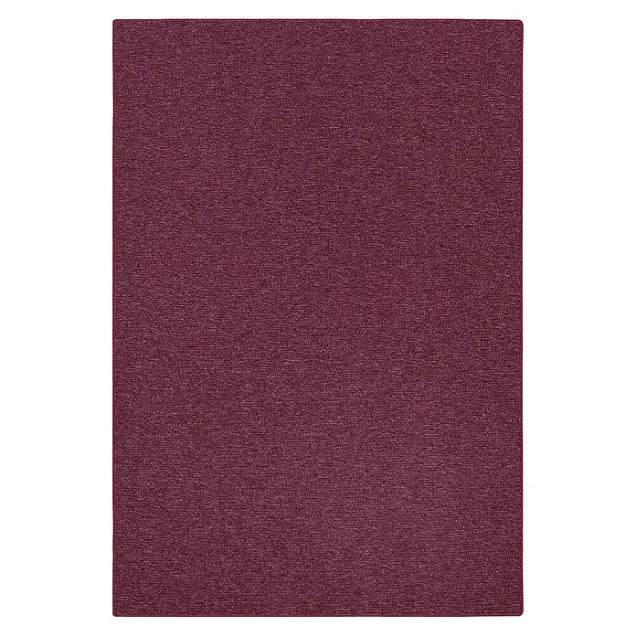 Flachgewebeteppich London - Weinrot, 200 x 200 cm, 100 % Polypropylen - Texturierter, weinroter Stoffhintergrund mit feiner Körnung, ideal für Designprojekte, die eine subtile, elegante Oberfläche suchen.