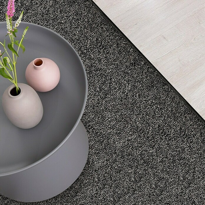 Kurzflorteppich Lyon (Schwarz, 200 x 150 cm, 100 % Polypropylen) | BAUHAUS
