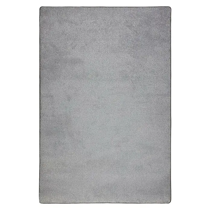Kurzflorteppich Sundae - Silber, 200 x 200 cm, 100 % Polypropylen - Ein rechteckiger, grauer Teppich mit einer dezenten Textur, ideal für Wohnräume oder Büros. Der Teppich bietet Komfort und eine stilvolle Optik.