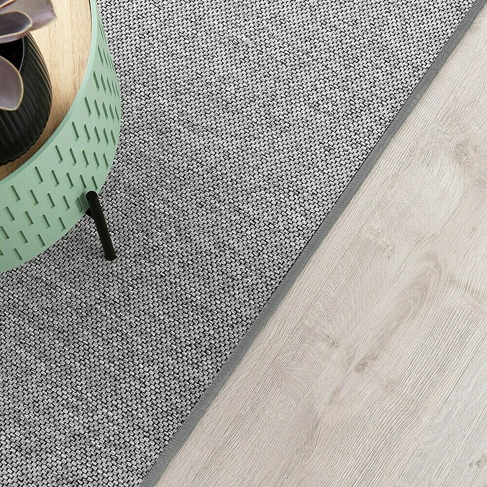 Flachgewebeteppich Sabang (Silber, 100 x 50 cm, 86 % Polypropylen, 8 % Baumwolle, 6 % Polyethylenterephthalat) | BAUHAUS