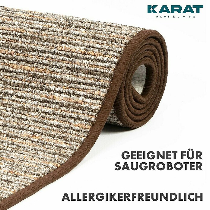 Flachgewebeteppich Geneva (Braun, 400 x 80 cm, 100 % Polypropylen) | BAUHAUS