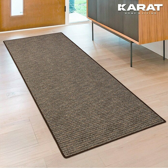 Flachgewebeteppich Geneva (Braun, 400 x 80 cm, 100 % Polypropylen) | BAUHAUS