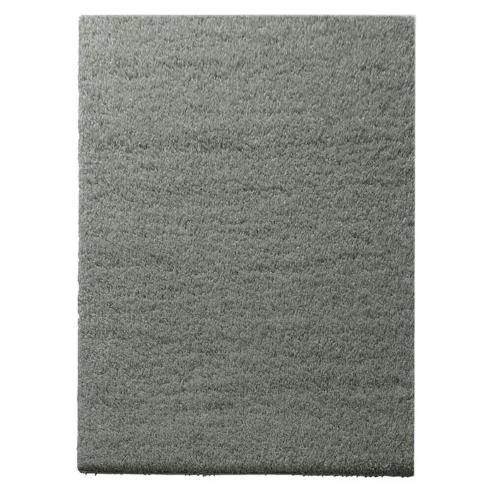 Hochflorteppich Barcelona - Grau, 100 x 100 cm, 100 % Polypropylen - Quadratischer, grauer Teppich mit dichter, weicher Textur, ideal für Komfort und Wärme in jedem Raum.