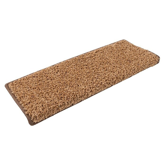 Stufenmatte Shaggy (65 x 23,5 cm, Hellbraun, Rechteck) | BAUHAUS