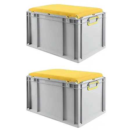 Proregal  Euroboxen-Set 2x Eurobox NextGen Seat Box Gelb