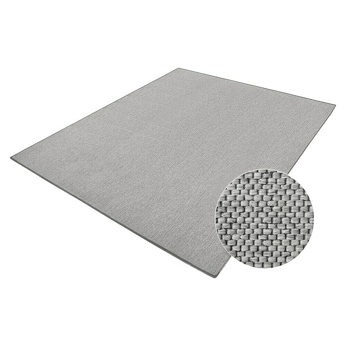 Flachgewebeteppich Sabang (Silber, 100 x 50 cm, 86 % Polypropylen, 8 % Baumwolle, 6 % Polyethylenterephthalat) | BAUHAUS