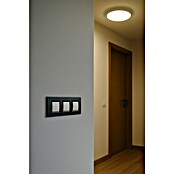 Bticino Living Light Marco (Antracita, x 3, Plástico, Montaje en la pared)