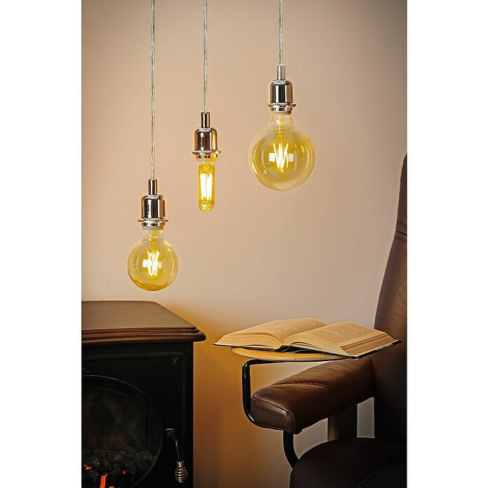 Eglo Bombilla LED Golden Age 11697 (4 W, E27, Color de luz: Naranja, Intensidad regulable)