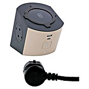 Legrand Base de enchufe múltiple Power Charging (Topo/Negro, Con interruptor) | BAUHAUS