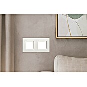 Bticino Living Light Marco (Blanco, x 2, Plástico, Montaje en la pared)
