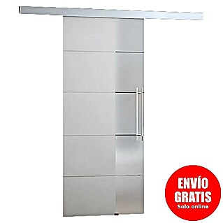 Futurbath Puerta corredera de vidrio Nepal Serigrafiada (75 x 214 cm, Vidrio templado)