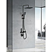 Rousseau Sistema de ducha Piano (monomando, Número de tipos de chorro: 3 ud., Negro) | BAUHAUS