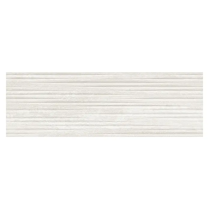 Revestimiento de pared Tivoli Decor - 29,5 x 90 cm, Perla, Mate - Azulejo de pared texturizado en un tono claro, que añade un toque moderno y elegante. Ideal para interiores que buscan un elemento de diseño especial.