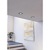Eglo Downlight LED empotrable Fueva (12 W, 21,6 x 21,6 x 3,1 cm, Negro, 2.700 K - 6.500 K, IP20) | BAUHAUS
