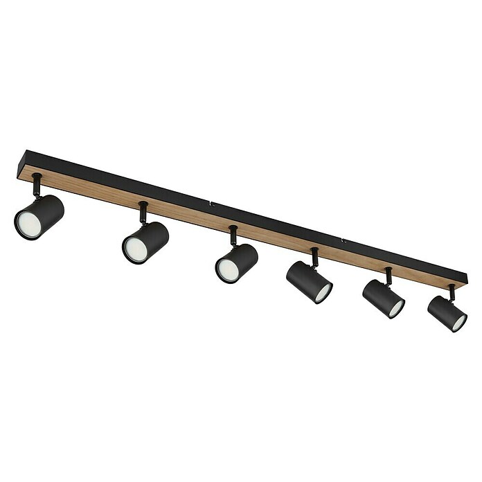Globo Deckenstrahler Robby (35 W, L x B x H: 1 150 x 60 x 120 mm, Graphit/Holzoptik/Schwarz, GU10) | BAUHAUS