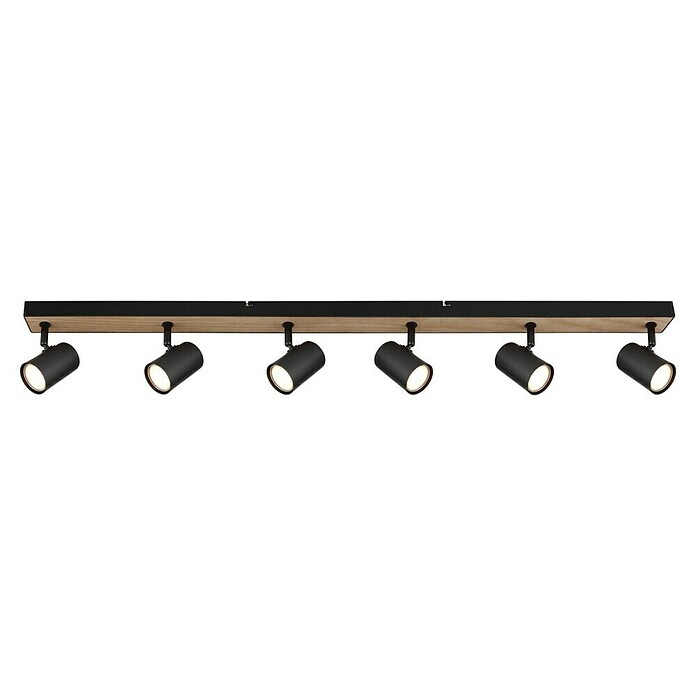 Globo Deckenstrahler Robby (35 W, L x B x H: 1 150 x 60 x 120 mm, Graphit/Holzoptik/Schwarz, GU10) | BAUHAUS