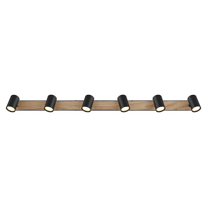 Globo Deckenstrahler Robby (35 W, L x B x H: 1 150 x 60 x 120 mm, Graphit/Holzoptik/Schwarz, GU10) | BAUHAUS