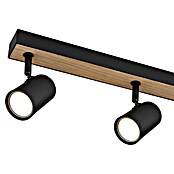 Globo Deckenstrahler Robby (35 W, L x B x H: 1 150 x 60 x 120 mm, Graphit/Holzoptik/Schwarz, GU10) | BAUHAUS