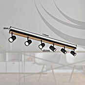 Globo Deckenstrahler Robby (35 W, L x B x H: 1 150 x 60 x 120 mm, Graphit/Holzoptik/Schwarz, GU10) | BAUHAUS