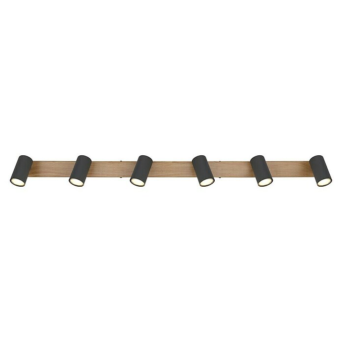 Globo Deckenstrahler Robby (35 W, L x B x H: 1 150 x 60 x 135 mm, Holzoptik/Schwarz, GU10) | BAUHAUS