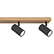 Globo Deckenstrahler Robby (35 W, L x B x H: 1 150 x 60 x 135 mm, Holzoptik/Schwarz, GU10) | BAUHAUS