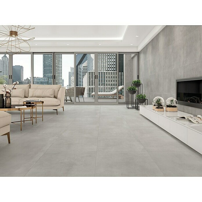 Tau ceramica Vloertegel Cancan (60 cm x 60 cm x 8,5 mm, Grijs, Mat) | BAUHAUS