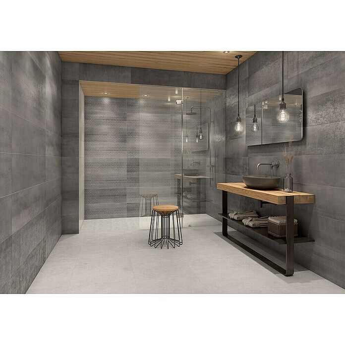 Tau ceramica Keramische tegel Channel Gray (25 x 75 cm, Gray, Mat) | BAUHAUS