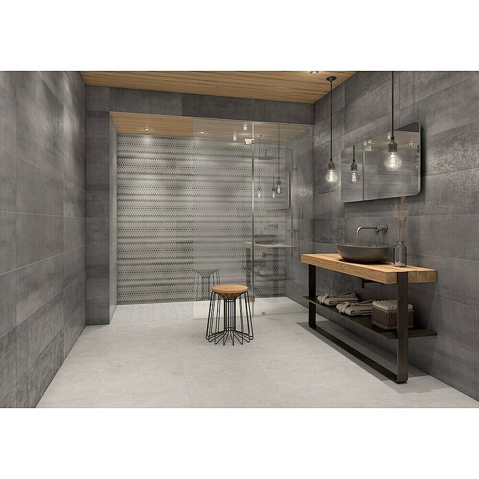 Tau ceramica Keramische tegel Channel Gray (25 x 75 cm, Gray, Mat) | BAUHAUS