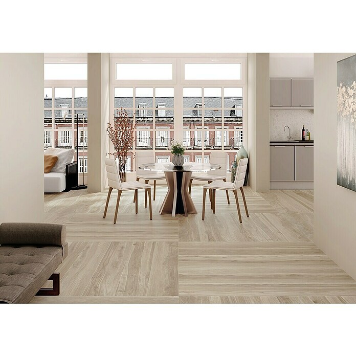 Tau ceramica Keramische tegel Origin Sand (20 x 75 cm, Sand, Mat) | BAUHAUS