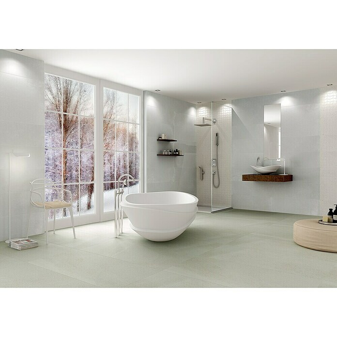 Tau ceramica Keramische tegel Fidenza Silver (60 x 60 cm, Silver, Mat) | BAUHAUS