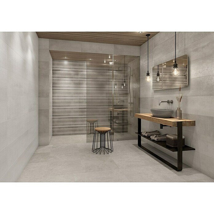 Tau ceramica Keramische tegel Channel Linen (25 x 75 cm, Linen, Mat) | BAUHAUS