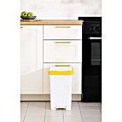 Tatay Cubo con pedal Smart Reciclaje 25L (Amarillo, Polipropileno)