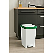 Tatay Cubo con pedal Smart Reciclaje 25L (Verde, Polipropileno)