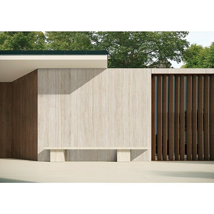 Tau ceramica Keramische tegel Travertino Almond (120 x 280 cm, Almond, Mat) | BAUHAUS