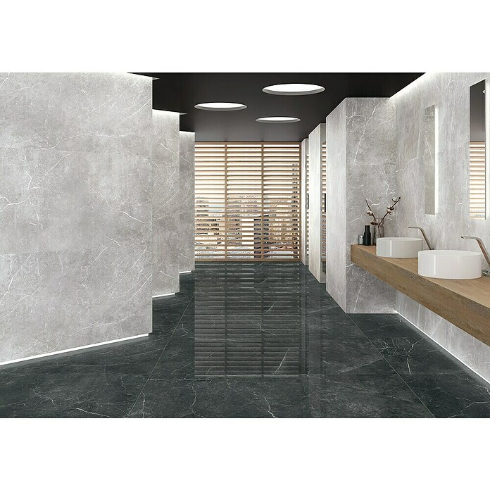Tau ceramica Keramische tegel Soapstone Silver (30 x 60 cm, Silver, Mat) | BAUHAUS